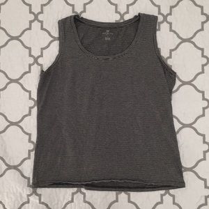 Talbots Basic Striped Cotton Tank